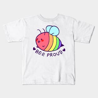 BEE proud: gay flag Kids T-Shirt